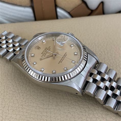 rolex quadrante nero con brillanti|Orologio Rolex Datejust 41 in acciaio Oystersteel .